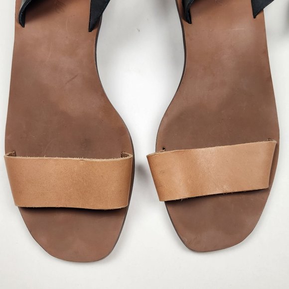 Madewell The Veronique Sandal in Colorblock Leather sz 10 - Picture 7 of 10